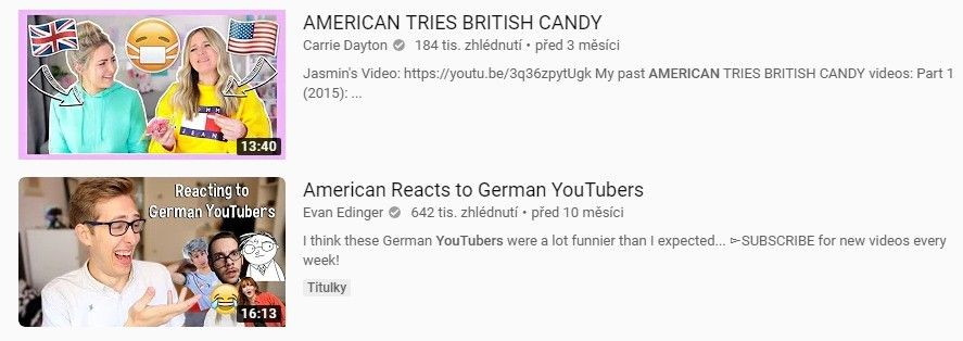Ze stovky anglicky mluvících youtuberů si stačí vybrat své oblíbence a ty sledovat.