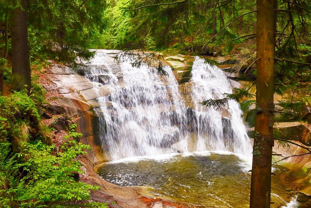 Dětská Liščí stezka se nachází nedaleko Mumlavského vodopádu, který patří mezi oblíbené turistické cíle v Libereckém kraji.
