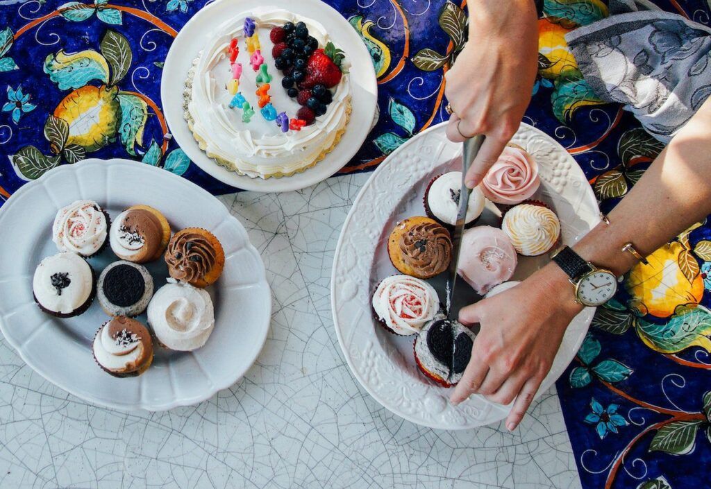 napady-na-jidlo-na-detskou-oslavu cupcakes